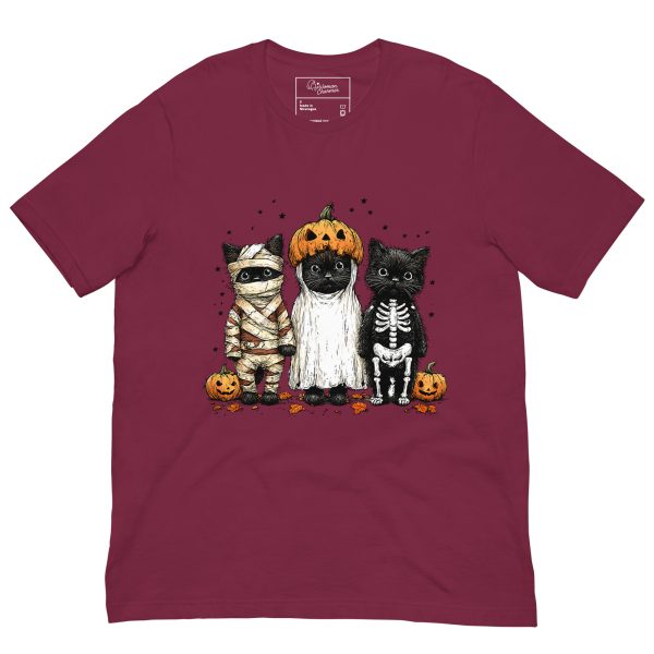 Halloween Cats Shirt – Cute Black Cats in Costumes with Pumpkins