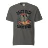 unisex-garment-dyed-heavyweight-t-shirt-pepper-front-69cf02f1b39e3.jpg Salty Hair Sandy Boots Graphic Tee – Retro Coastal Cowgirl Aesthetic