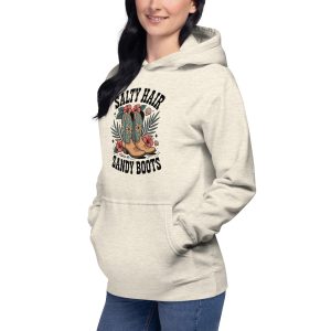 The Sunset Pullover – Salty Hair Sandy Boots Premium Hoodie